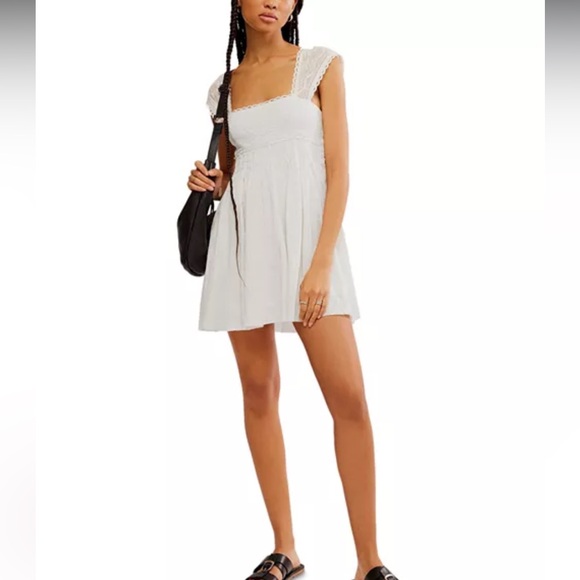 Free People Dresses & Skirts - NWT- Free People Heartland Mini Dress, Ivory Comb, size L